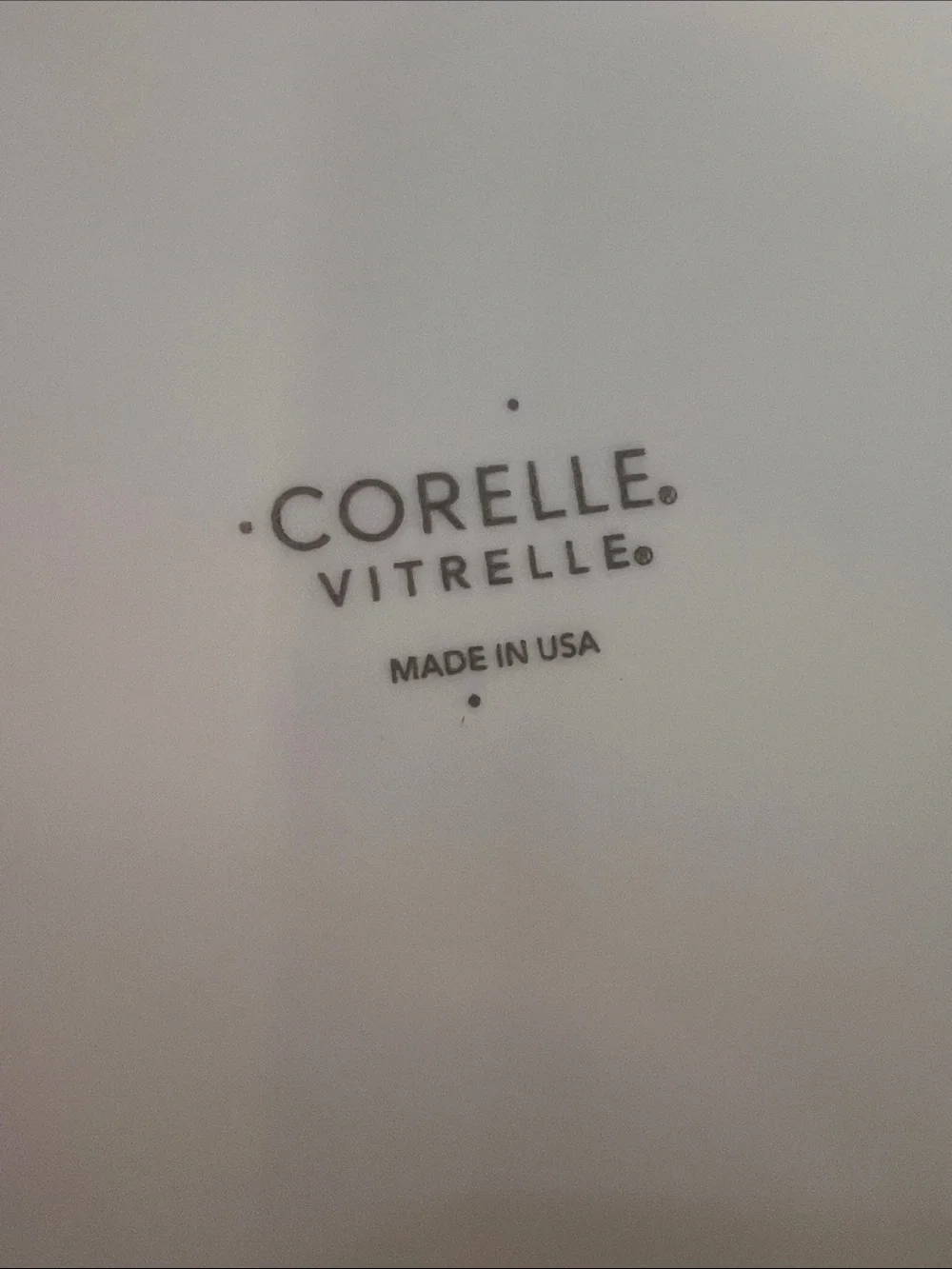 Corelle Splendor Square White Dinner Plates with Red & Gray Swirl Accent